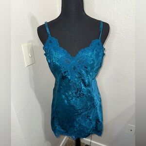 Vintage Victoria's Secret Gold Label Satin Lace Slip Dress- Size Large